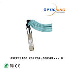 100m On OM4 MMF 100G QSFP28 AOC Active Optical Cable 70m On OM3 MMF