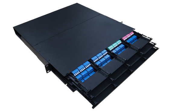 Comité van het de Vezel het optische Flard van 1U 96C MPO MTP LC Singlemode OM3 OM4