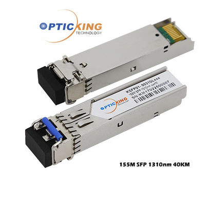 Opticking 1310nm 40km Optische de Zendontvangermodule van 155Mbps SFP